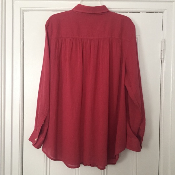 Lauren Ralph Lauren Pintuck Button Front Tunic - Picture 3 of 3